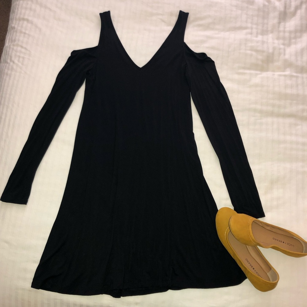 Express cold shoulder dress